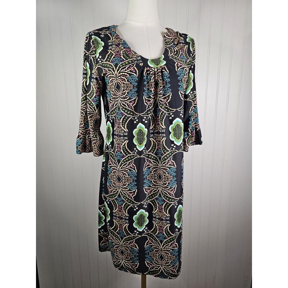 Anthropologie Aryeh‎ Geometric Colorful Jersey Dress Women's S Tropical Floral